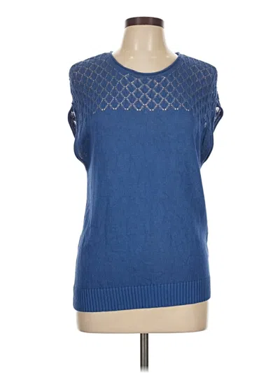 Pre-owned Assorted Brands Sleeveless T-shirt In Blue