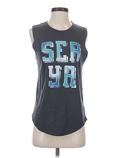 Pre-owned Assorted Brands Sleeveless T-shirt In Blue