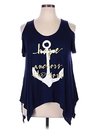 Pre-owned Assorted Brands Sleeveless T-shirt In Blue