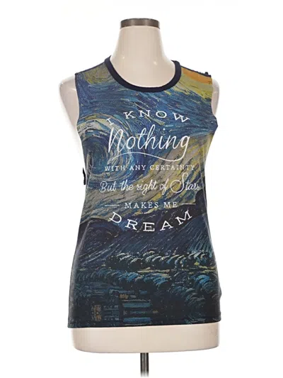 Pre-owned Assorted Brands Sleeveless T-shirt In Blue