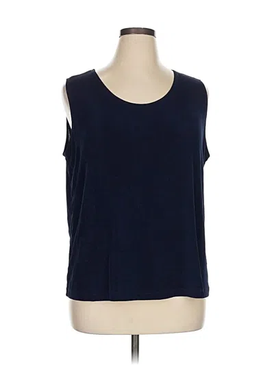 Pre-owned Assorted Brands Sleeveless T-shirt In Blue