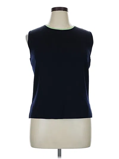 Pre-owned Assorted Brands Sleeveless T-shirt In Blue
