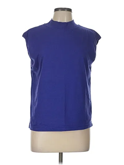 Pre-owned Assorted Brands Sleeveless T-shirt In Blue