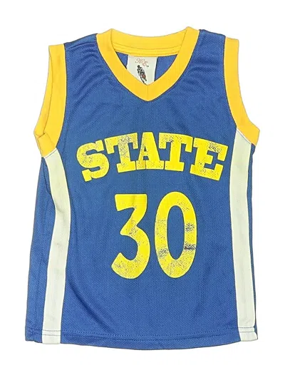 Pre-owned Assorted Brands Kids' Sleeveless T-shirt In Blue