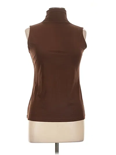 Pre-owned Assorted Brands Sleeveless T-shirt In Brown