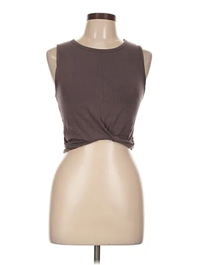 Pre-owned Assorted Brands Sleeveless T-shirt In Brown