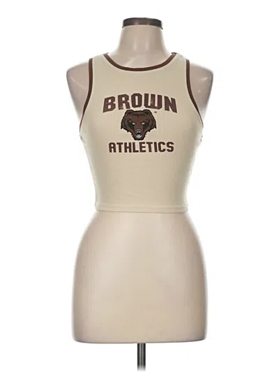 Pre-owned Assorted Brands Sleeveless T-shirt In Brown