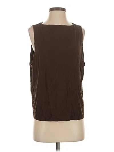 Pre-owned Assorted Brands Sleeveless T-shirt In Brown