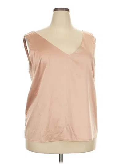 Pre-owned Assorted Brands Sleeveless T-shirt In Brown