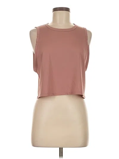 Pre-owned Assorted Brands Sleeveless T-shirt In Brown