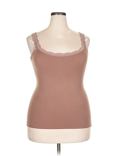 Pre-owned Assorted Brands Sleeveless T-shirt In Brown