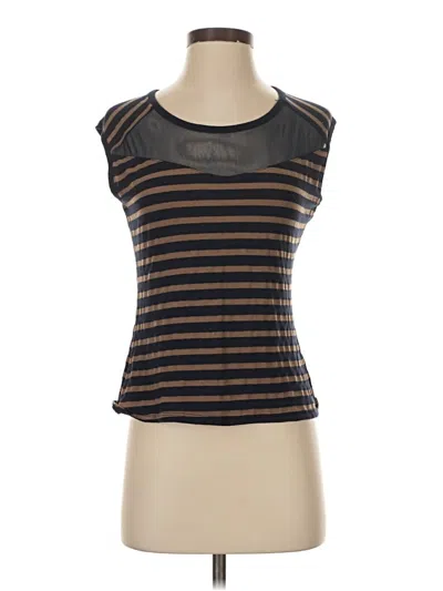 Pre-owned Assorted Brands Sleeveless T-shirt In Brown