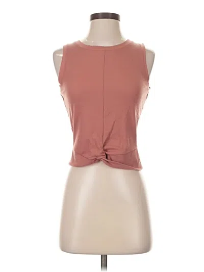 Pre-owned Assorted Brands Sleeveless T-shirt In Brown