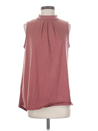Pre-owned Assorted Brands Sleeveless T-shirt In Burgundy
