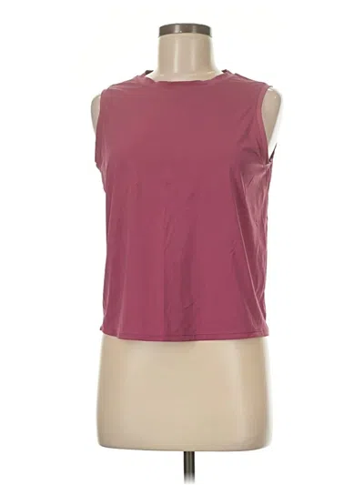 Pre-owned Assorted Brands Sleeveless T-shirt In Burgundy