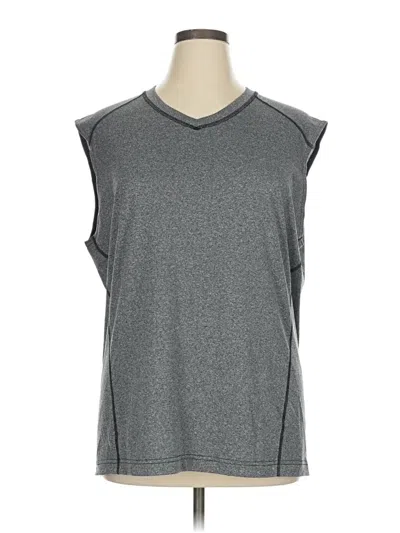 Pre-owned Assorted Brands Sleeveless T-shirt In Gray