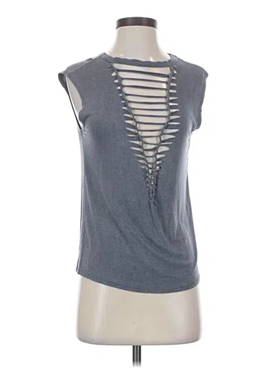 Pre-owned Assorted Brands Sleeveless T-shirt In Gray