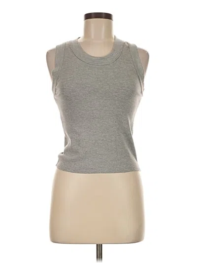 Pre-owned Assorted Brands Sleeveless T-shirt In Gray