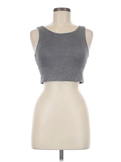 Pre-owned Assorted Brands Sleeveless T-shirt In Gray