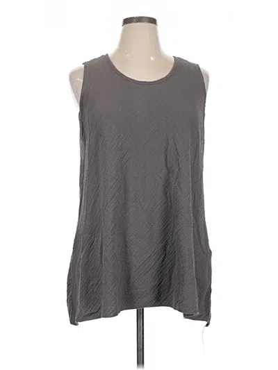 Pre-owned Assorted Brands Sleeveless T-shirt In Gray