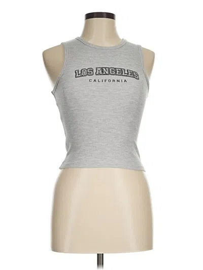 Pre-owned Assorted Brands Sleeveless T-shirt In Gray