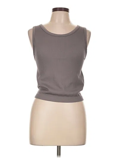 Pre-owned Assorted Brands Sleeveless T-shirt In Gray