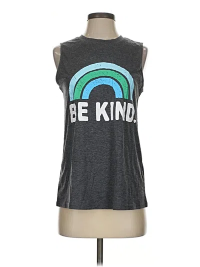 Pre-owned Assorted Brands Sleeveless T-shirt In Gray