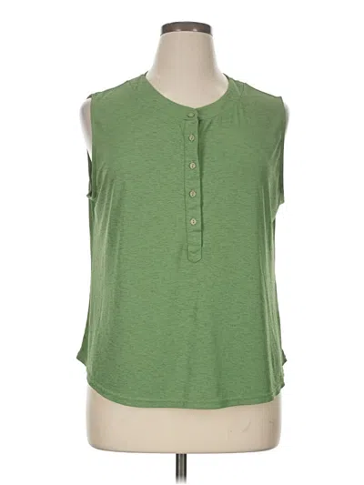 Pre-owned Assorted Brands Sleeveless T-shirt In Green