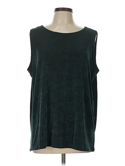 Pre-owned Assorted Brands Sleeveless T-shirt In Green