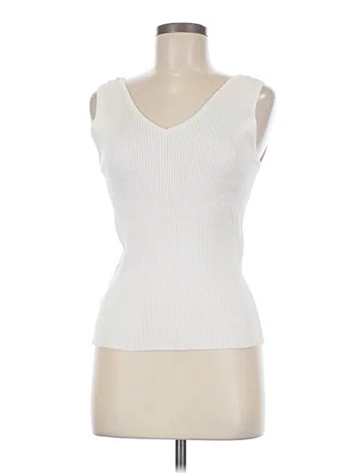 Pre-owned Assorted Brands Sleeveless T-shirt In Ivory