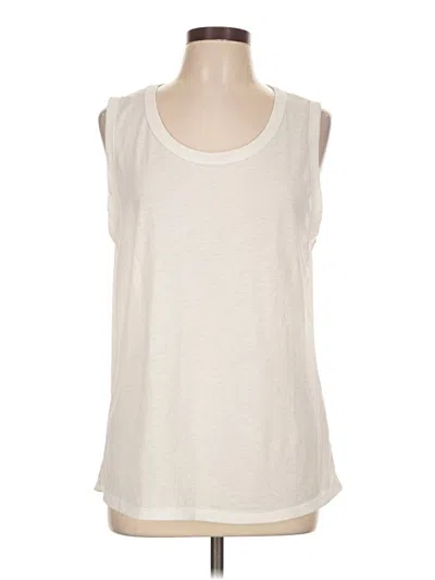 Pre-owned Assorted Brands Sleeveless T-shirt In Ivory
