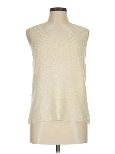 Pre-owned Assorted Brands Sleeveless T-shirt In Ivory