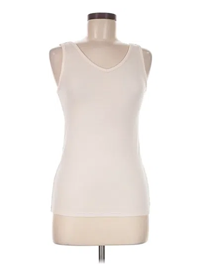 Pre-owned Assorted Brands Sleeveless T-shirt In Ivory