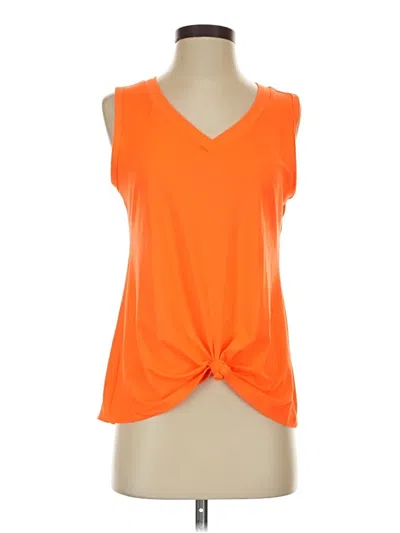 Pre-owned Assorted Brands Sleeveless T-shirt In Orange
