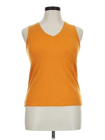 Pre-owned Assorted Brands Sleeveless T-shirt In Orange