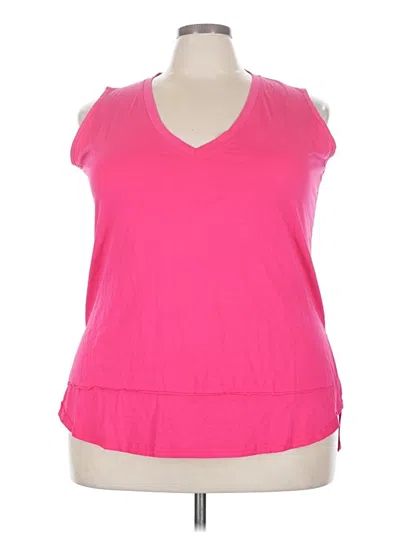 Pre-owned Assorted Brands Sleeveless T-shirt In Pink