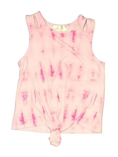 Pre-owned Assorted Brands Kids' Sleeveless T-shirt In Pink