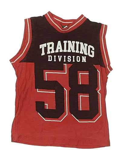 Pre-owned Assorted Brands Kids' Sleeveless T-shirt In Red