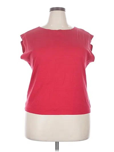 Pre-owned Assorted Brands Sleeveless T-shirt In Red