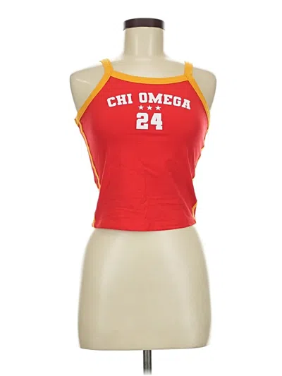 Pre-owned Assorted Brands Sleeveless T-shirt In Red