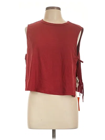 Assorted Brands Sleeveless T-shirt In Red