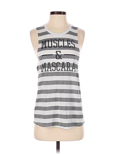 Pre-owned Assorted Brands Sleeveless T-shirt In Silver