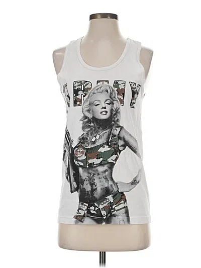 Pre-owned Assorted Brands Sleeveless T-shirt In Silver