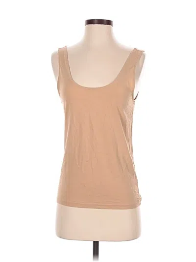 Pre-owned Assorted Brands Sleeveless T-shirt In Tan