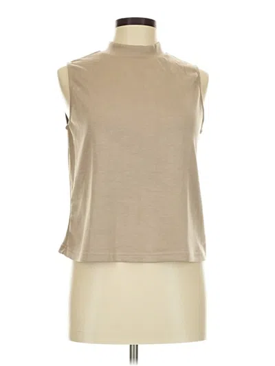 Pre-owned Assorted Brands Sleeveless T-shirt In Tan