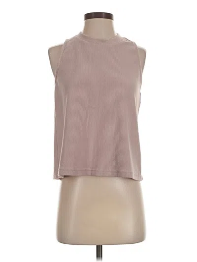 Pre-owned Assorted Brands Sleeveless T-shirt In Tan