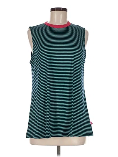 Pre-owned Assorted Brands Sleeveless T-shirt In Teal