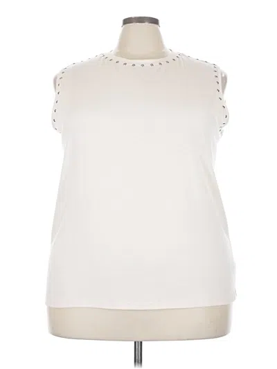 Assorted Brands Sleeveless T-shirt In White