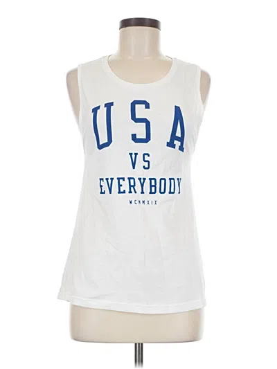 Pre-owned Assorted Brands Sleeveless T-shirt In White