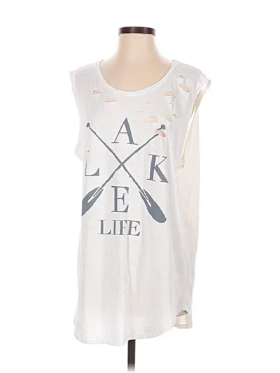 Pre-owned Assorted Brands Sleeveless T-shirt In White